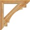 Ekena Millwork Merced Slat Rough Sawn Bracket w/ Offset Brace, Western Red Cedar, 6"W x 34"D x 34"H BKT0604X34X34MRC06RWR - alternate 3